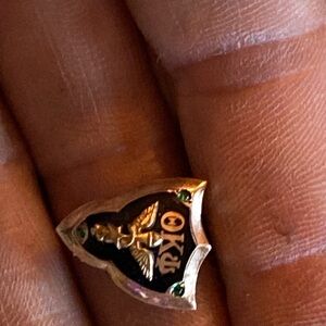 1947 antique vintage 10k Beta Kappa Phi fraternity pin set